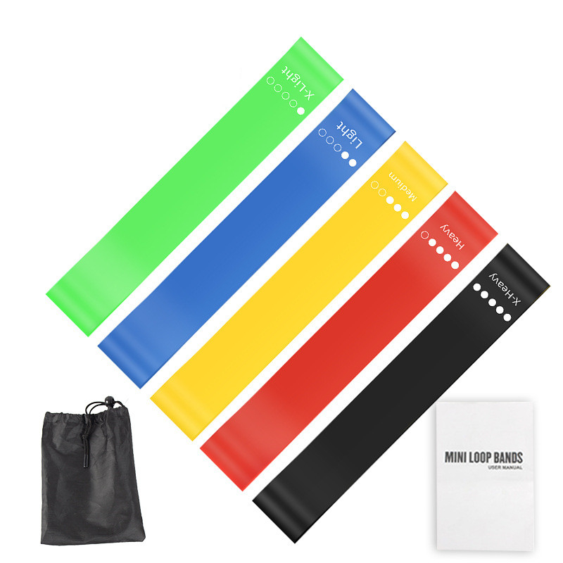 Home Gym Resistance Machine - 5Pcs TPE Resistance Bands Set with