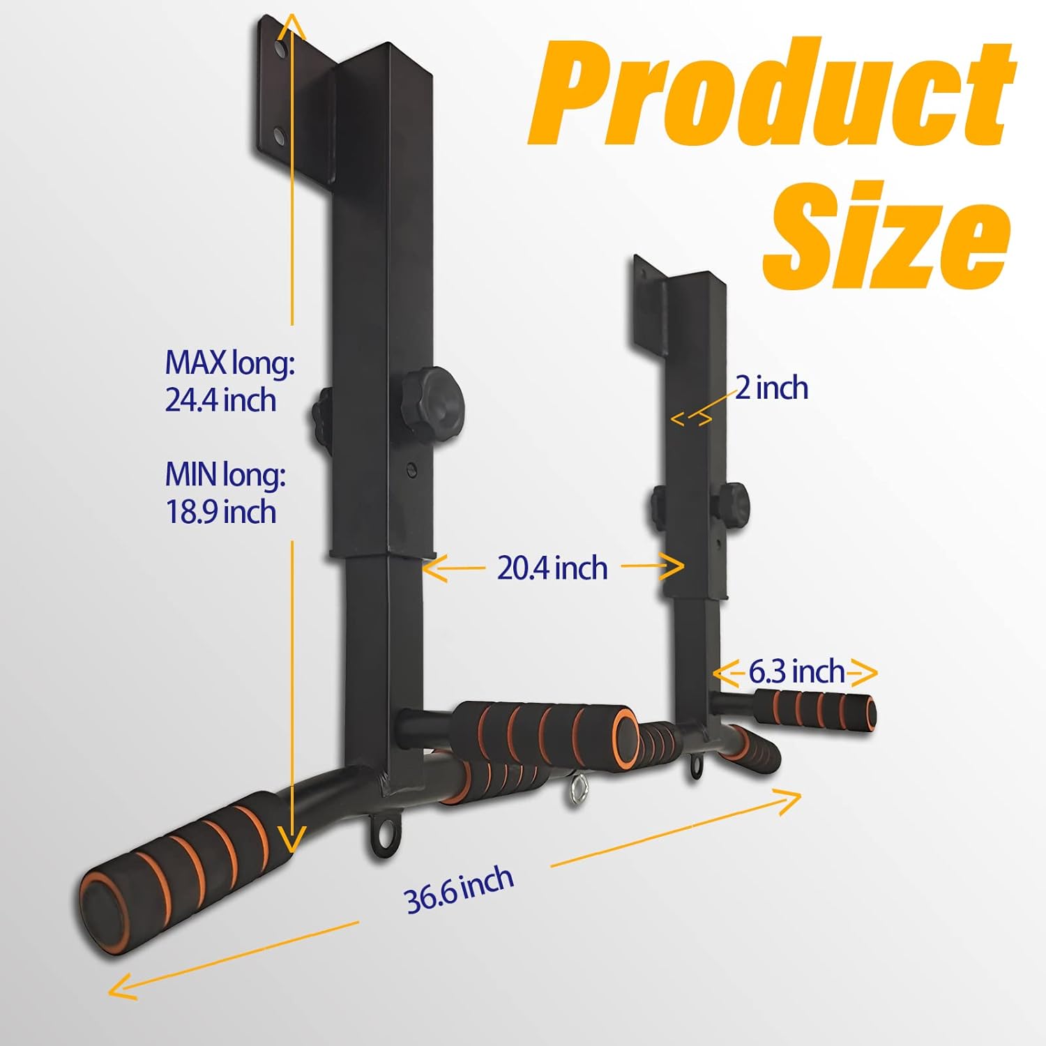 Wall Mounted Dip Station Pull- - đánh giá và giá Home Gym Wall Mounted