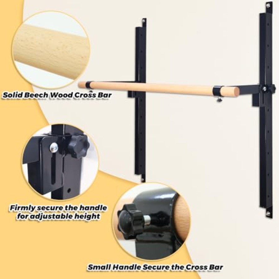 Wall Mounted Ballet Barre 4ft  - đánh giá và giá Home Gym Wall Mounted