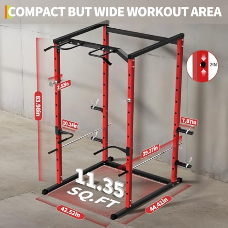 Heavy-Duty Power Cage with Pul - đánh giá và giá Home Gym Pull Up