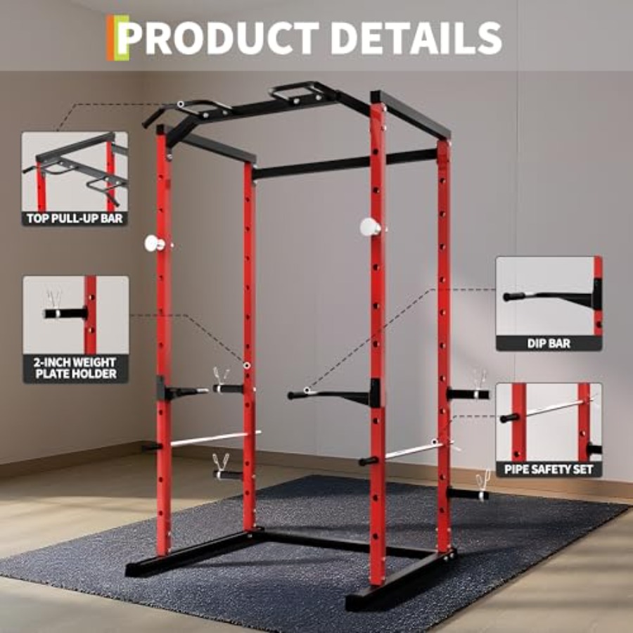 Heavy-Duty Power Cage with Pul - đánh giá và giá Home Gym Pull Up