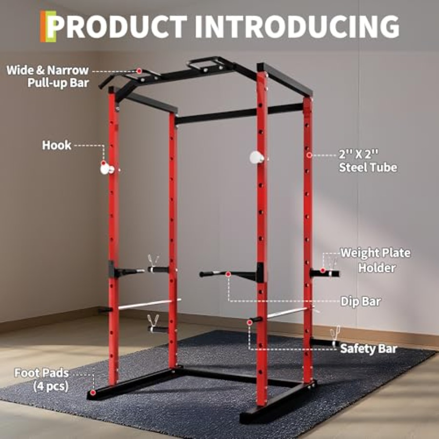 Heavy-Duty Power Cage with Pul - đánh giá và giá Home Gym Pull Up