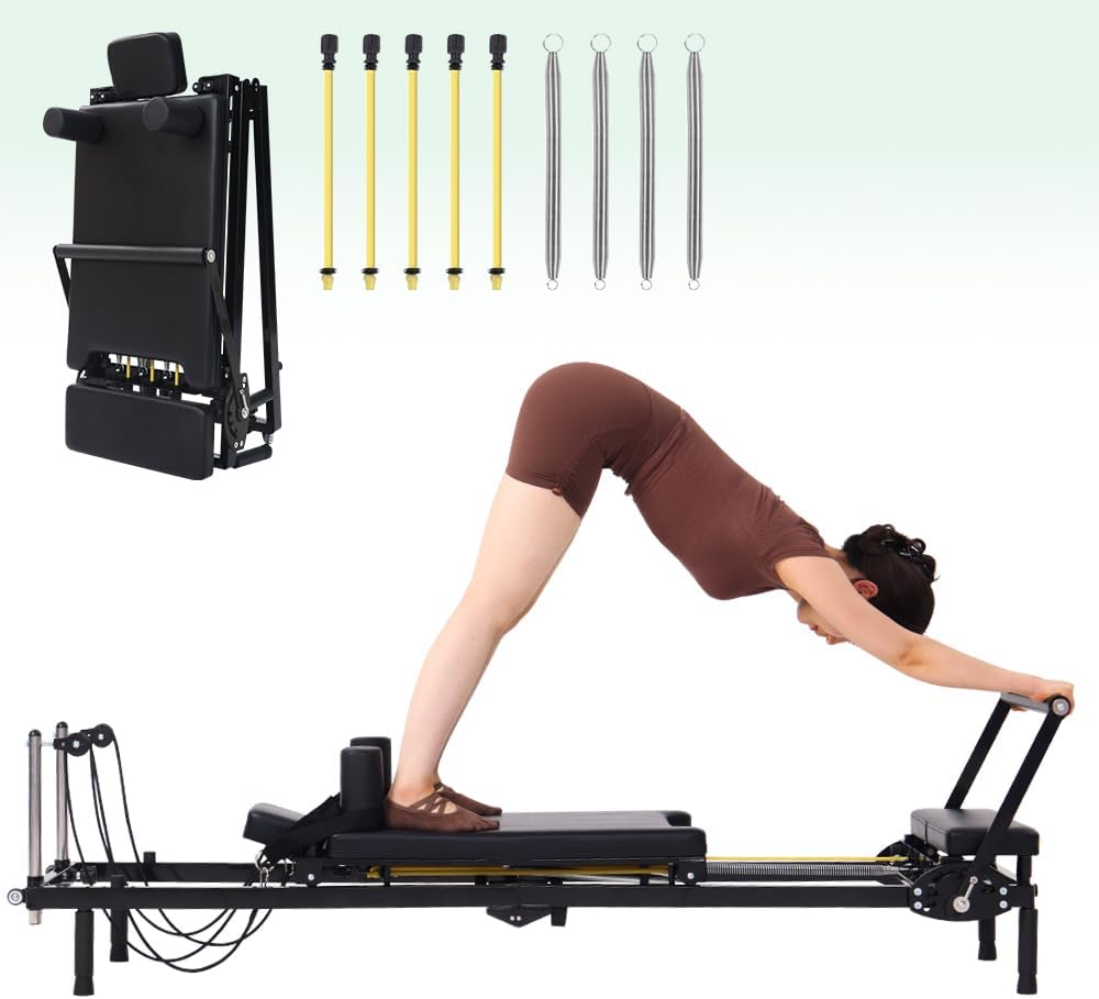 Foldable Pilates Reformer Mach - đánh giá và giá Home Gym Resistance Machine