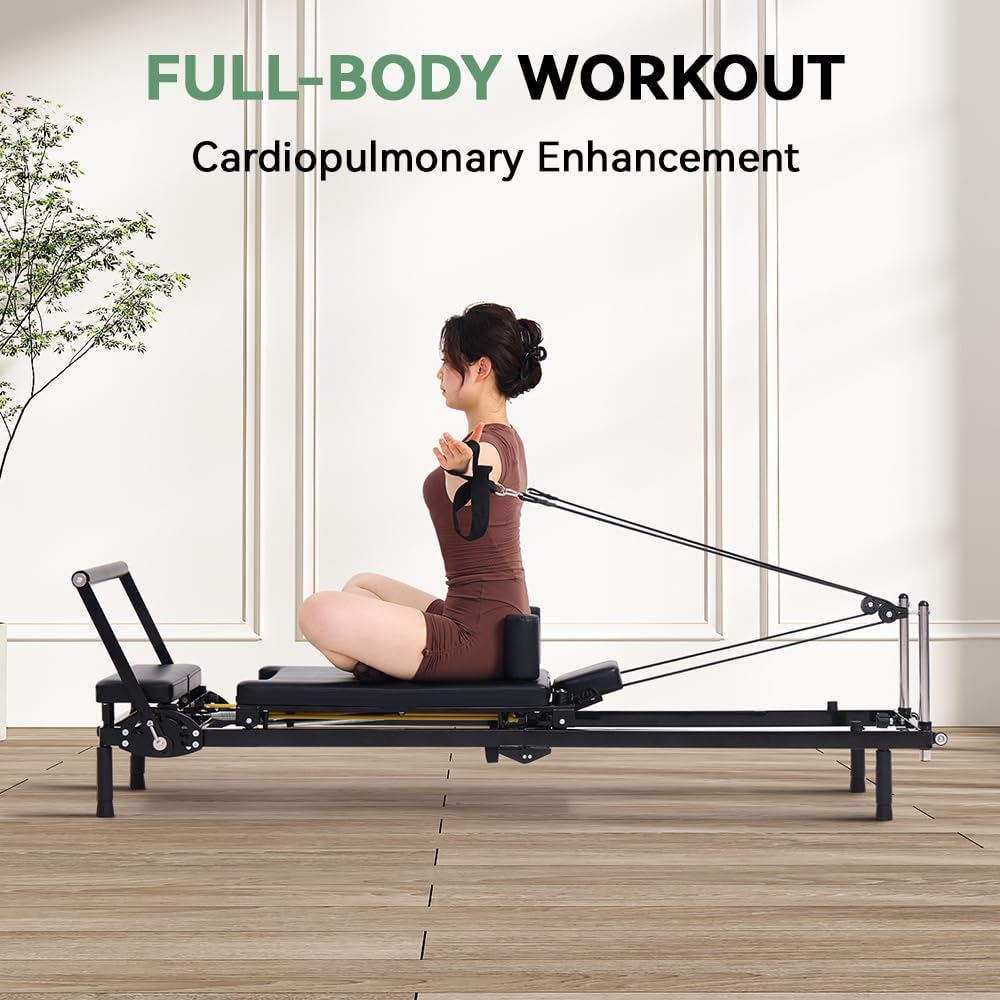 Foldable Pilates Reformer Mach - đánh giá và giá Home Gym Resistance Machine
