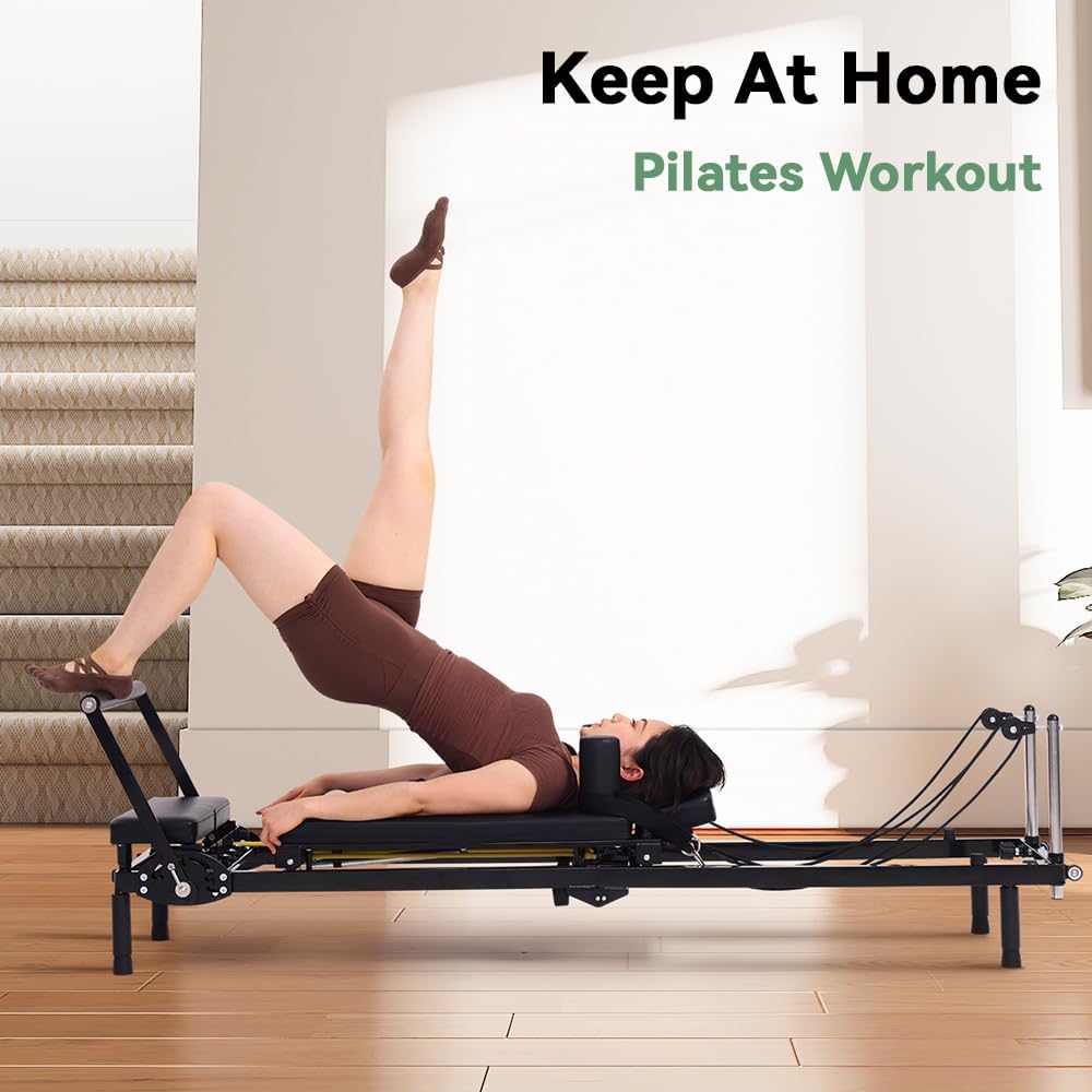 Foldable Pilates Reformer Mach - đánh giá và giá Home Gym Resistance Machine
