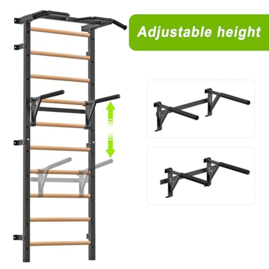 Wall Mounted Gymnastic Stall B - đánh giá và giá Home Gym Pull Up