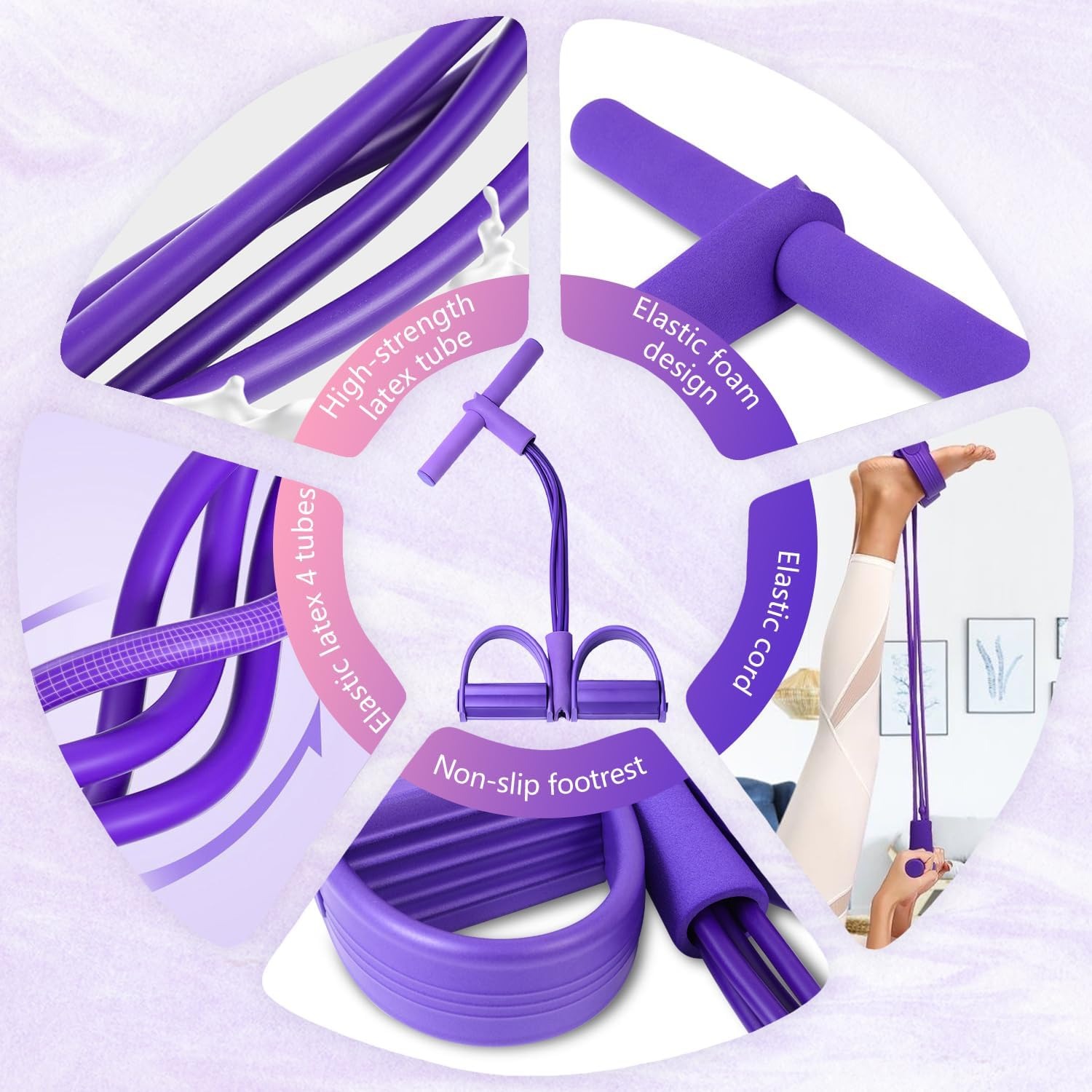 4-Tube Pedal Resistance Band M - đánh giá và giá Home Gym Hyrox