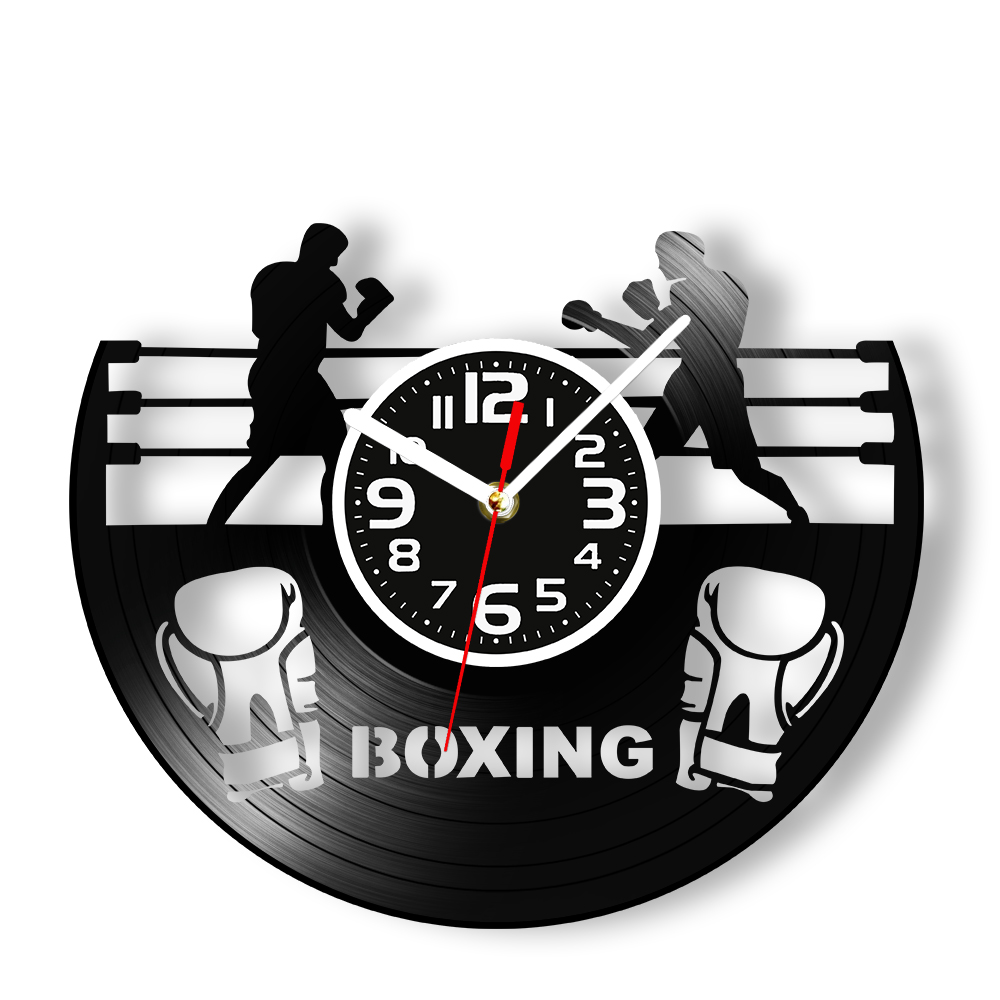 Boxing Ring Vinyl Record Wall  - đánh giá và giá Home Gym Living Room Ideas