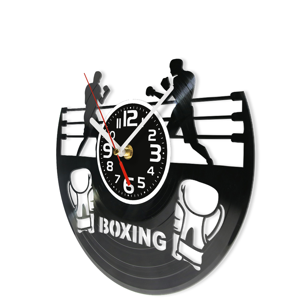 Boxing Ring Vinyl Record Wall  - đánh giá và giá Home Gym Living Room Ideas