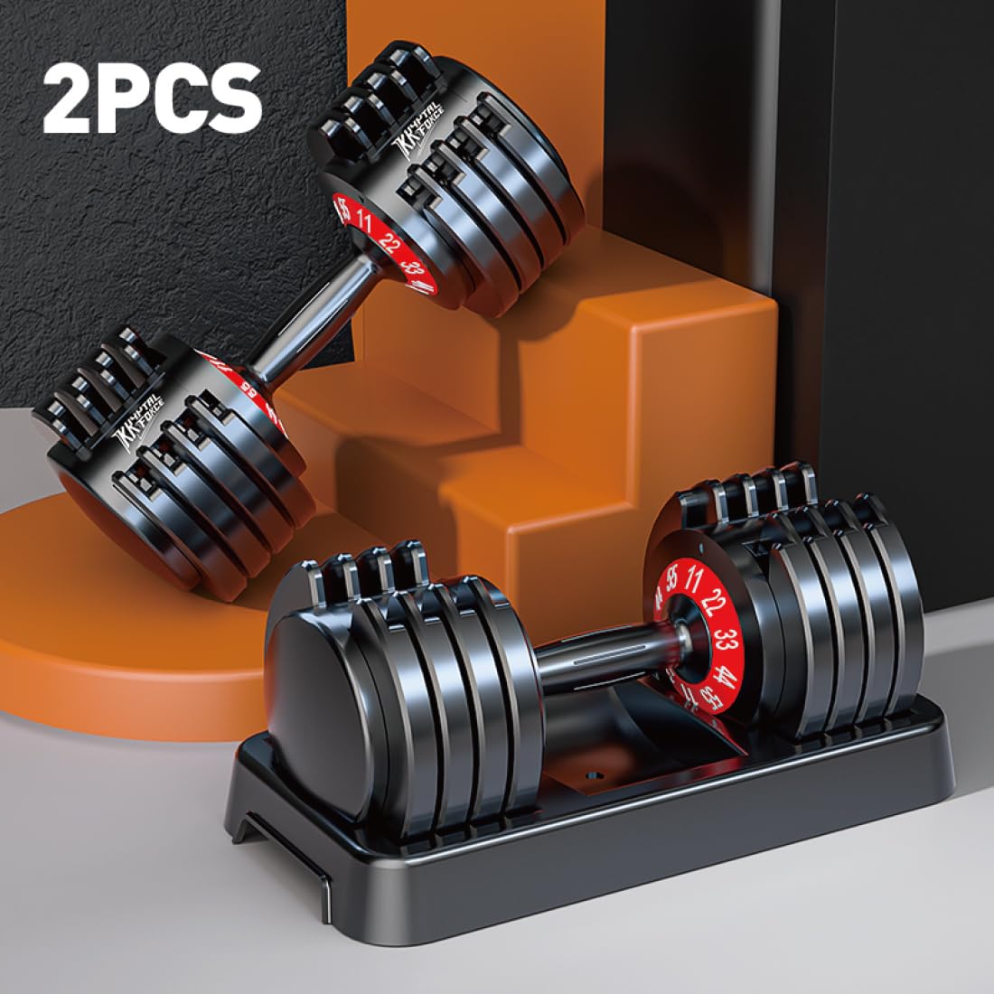 Adjustable Dumbbell Set 5-in-1 - đánh giá và giá Home Gym Custom