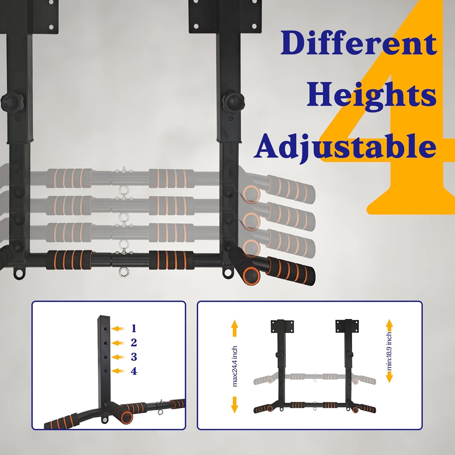 Multifunctional Dip Station Wa - đánh giá và giá Home Gym Wall Mounted