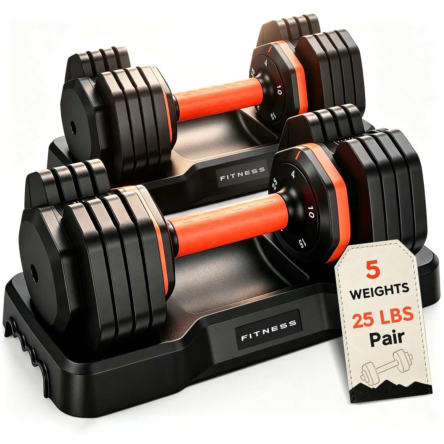 Adjustable Dumbbell Set 5/10-i - đánh giá và giá Home Gym Custom
