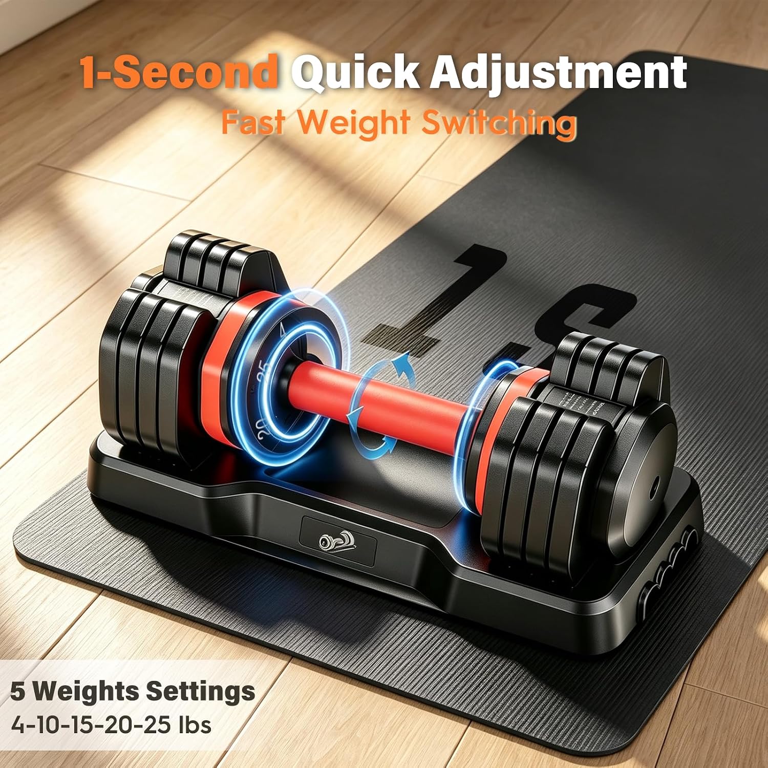 Adjustable Dumbbell Set 5/10-i - đánh giá và giá Home Gym Custom
