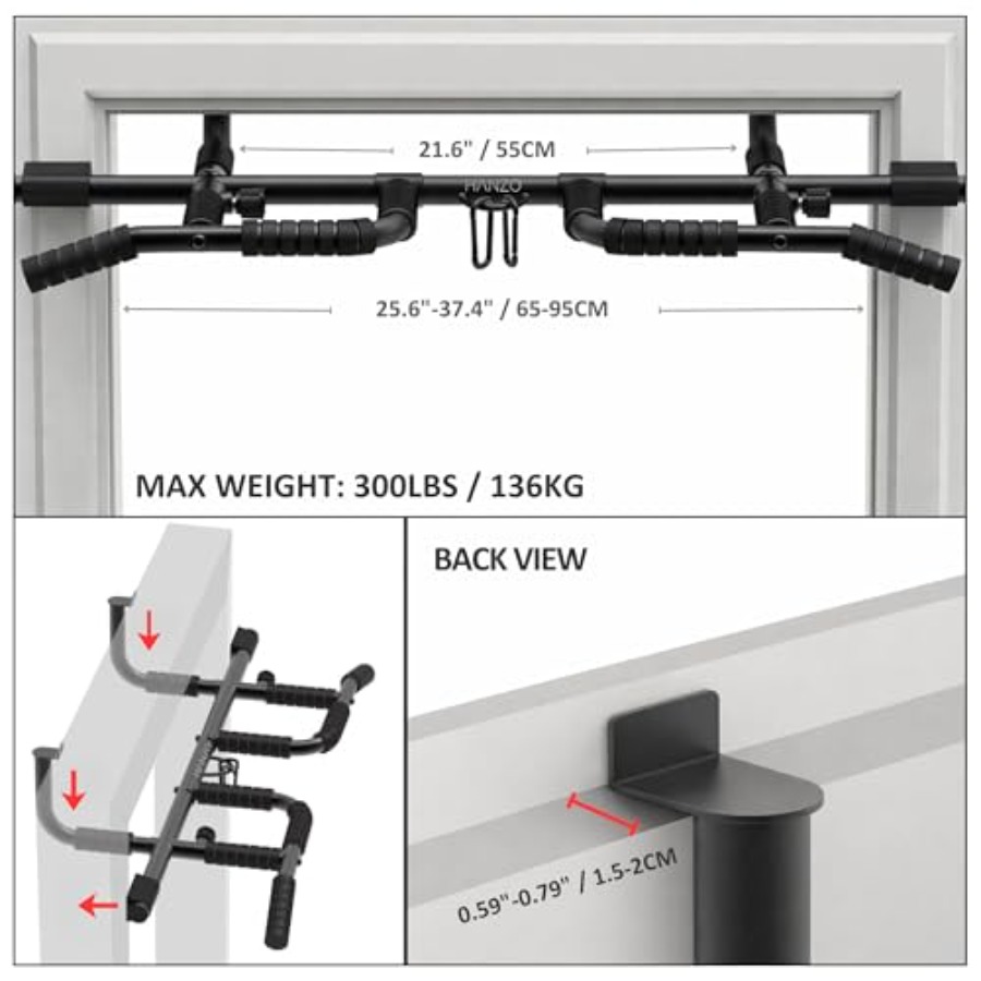 Doorway Pull Up Bar Set with S - đánh giá và giá Home Gym Pull Up