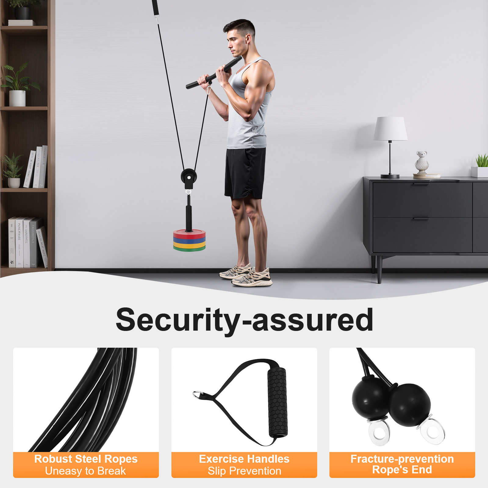 120kg Cable Pull Fitness Syste - đánh giá và giá Home Gym Cable Pulley System