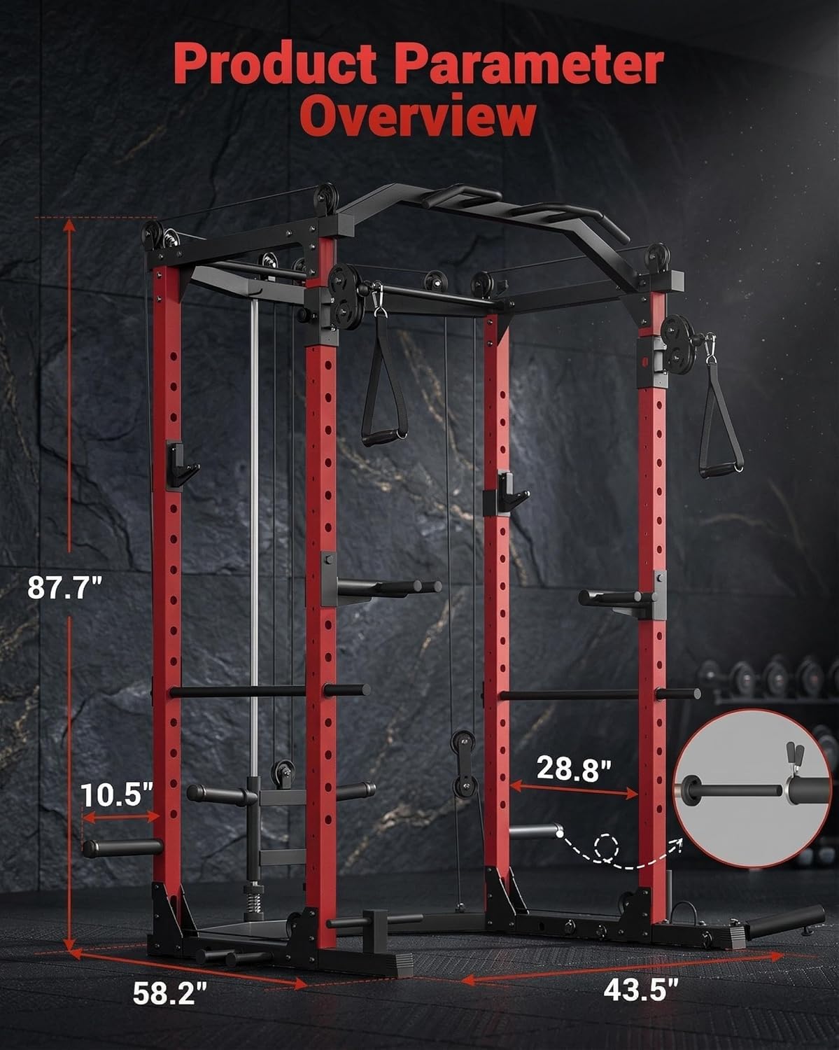 Power Cage, Multi-Functional P - đánh giá và giá Home Gym Rack With Cables