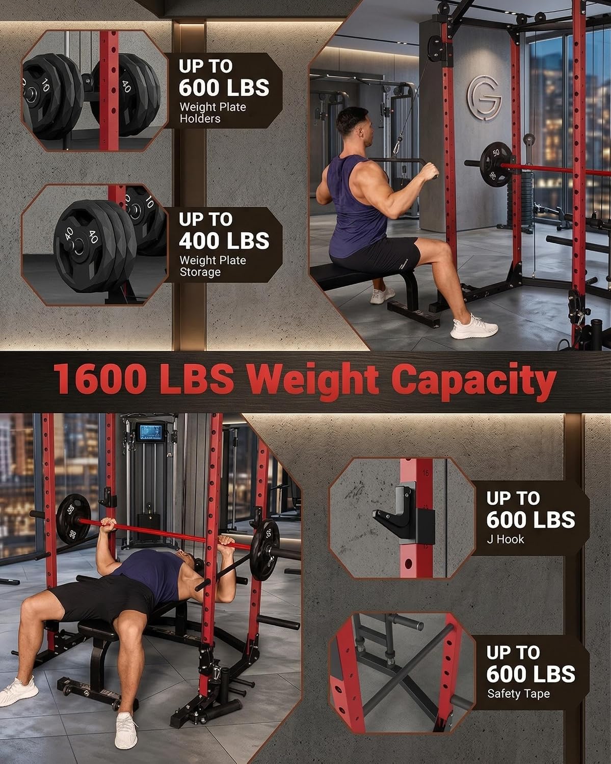 Power Cage, Multi-Functional P - đánh giá và giá Home Gym Rack With Cables