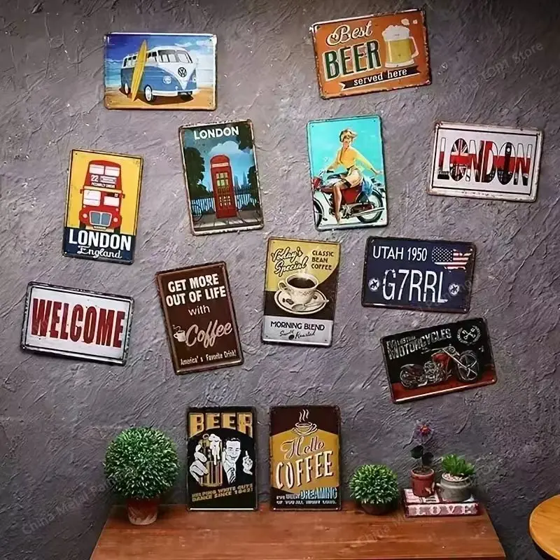 Vintage Metal Wall Art Sign, E - đánh giá và giá Home Gym Living Room Ideas