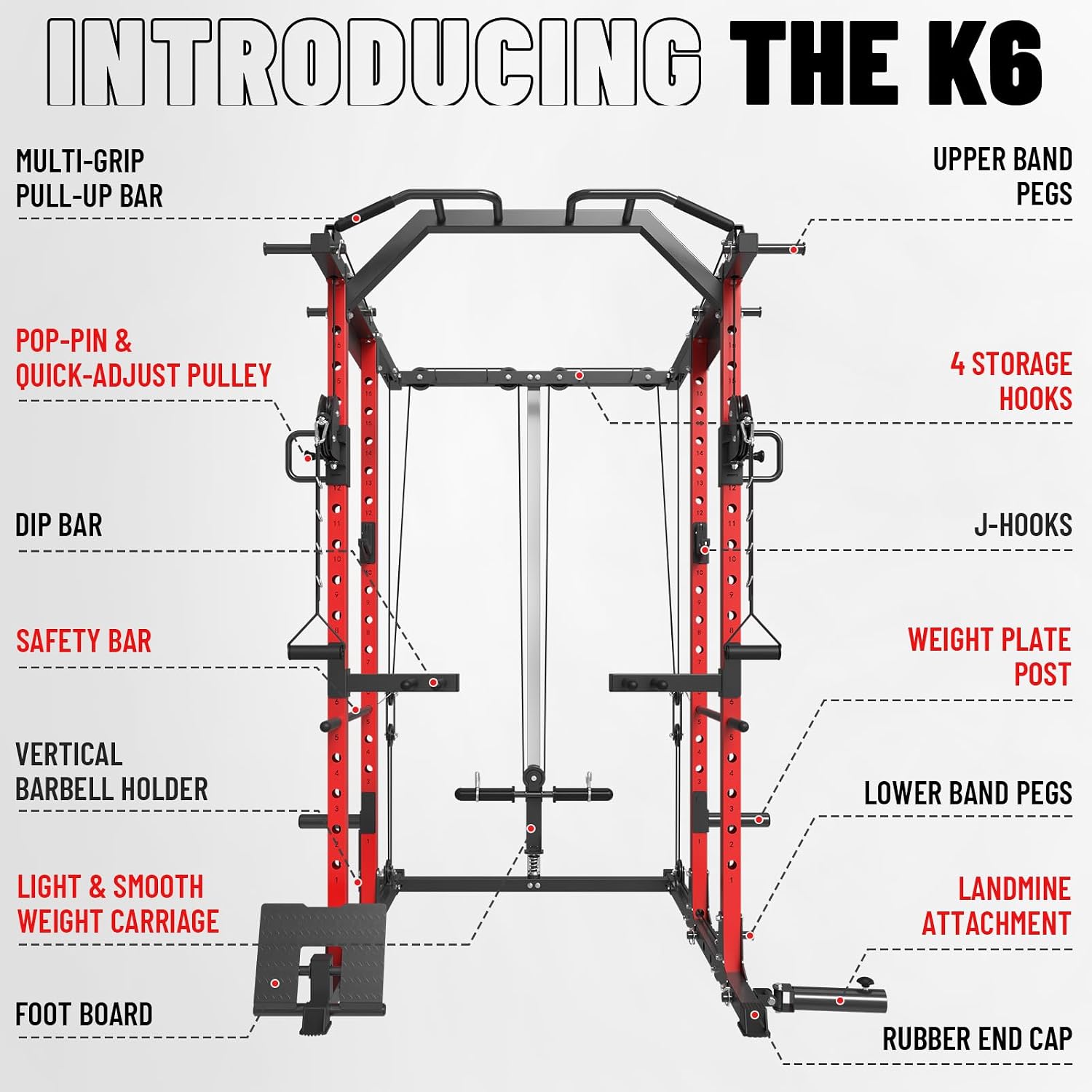 Power Cage with Cable Crossove - đánh giá và giá Home Gym Rack With Cables