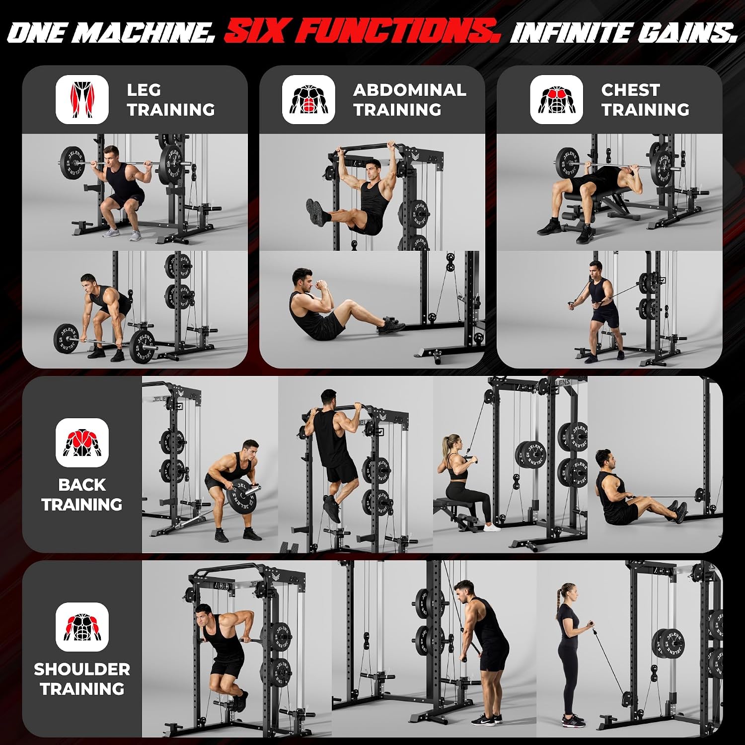 2000LBS Multi-Function Power C - đánh giá và giá Home Gym Rack With Cables
